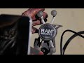 Ram Mounts Laikiklis - RAM X-Grip Didelis Su Motociklo Vairo Spaustuku