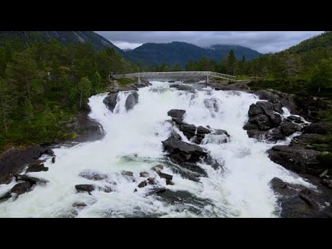 Gaularfjellet Utsikten and Likholefossen in Norway