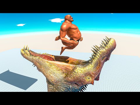 Dinosaur Head Eats Units - Animal Revolt Battle Simulator