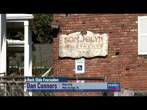 NJ West Orange Rock Slide & Evacuation