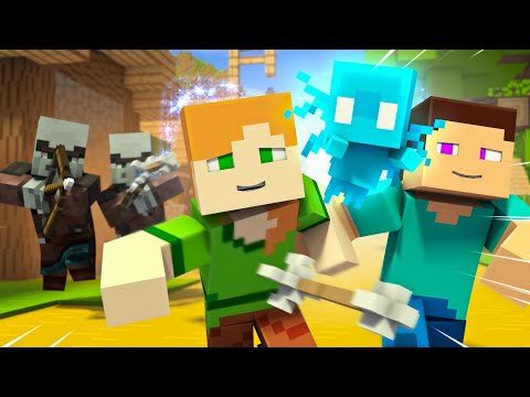 ALEX & STEVE MEET ALLAY 🎵 "The Last Guardian" [ENDING A] A Minecraft Song