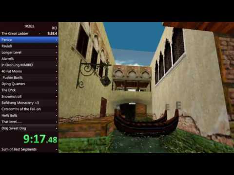 Tomb Raider 2 Glitchless Secrets Speedrun in 2:41:44 (old) (RTA)