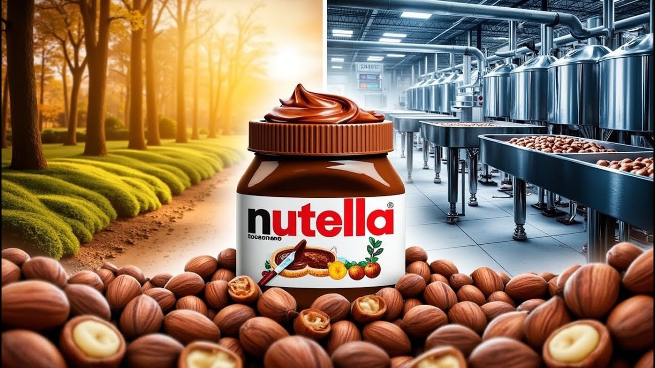Como a NUTELLA é Feita? O Processo Industrial Por Trás do Famoso Creme de Avelã!