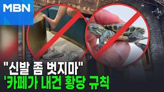 거북이 그만, 발냄새도…중국 카페, 민폐 손님 겨냥 '초강수 공지' [포크뉴스]