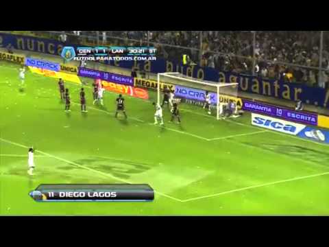 Gol de Lagos  Central 2   Lanús 1  Fecha 10  Torneo Inicial 2013  Fútbol Para Todos