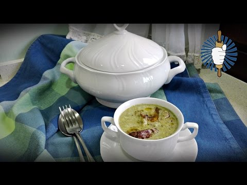 Crema de champiñones con nata fresca