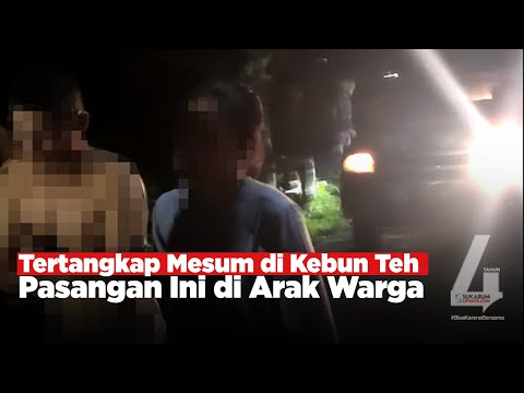 Video: Tertangkap Mesum di Kebun Teh Pasangan Ini di Arak Warga
