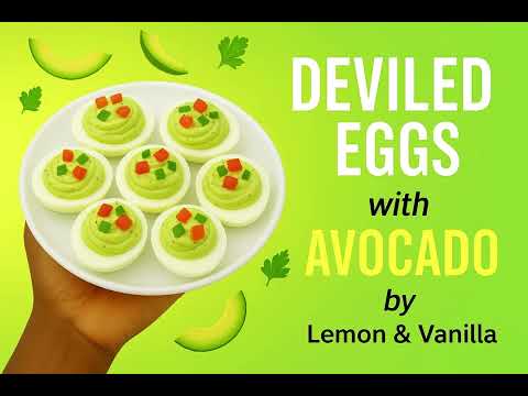 Avocado Deviled Eggs | Healthy & Easy Party Appetizer Recipe