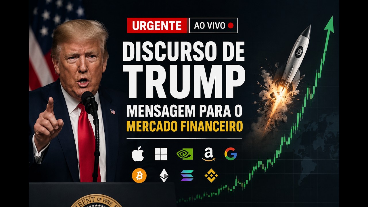 🚨 URGENTE DISCURSO DE TRUMP PARA O MERCADO FINANCEIRO AO VIVO