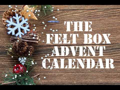 Needle felting advent calendar The felt box