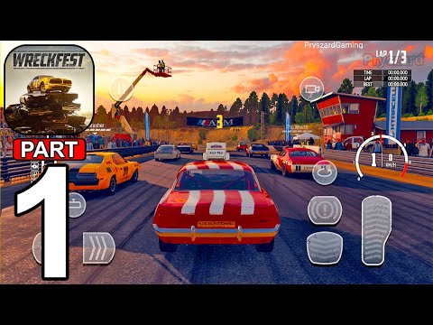 Wreckfest - Gameplay Walkthrough Part 1 Demolition Racing Challenge Max Settings (iOS,Android)
