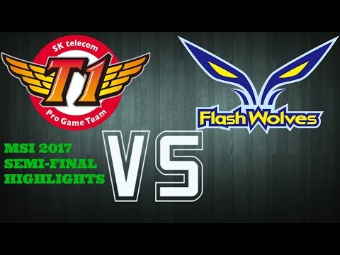 SKT vs FW Highlights ALL GAMES - Semifinal MSI 2017 - SK Telecom T1 vs Flash Wolves