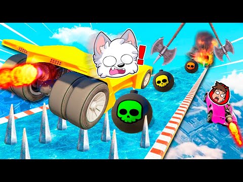 ¡MEGA RAMPA CONGELADA 99.999% IMPOSIBLE! 🤣🥶 GTA 5 - Alexy