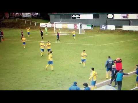 Gol de Rubén Rial. CJ Cambados 2-0 SDR San Esteban