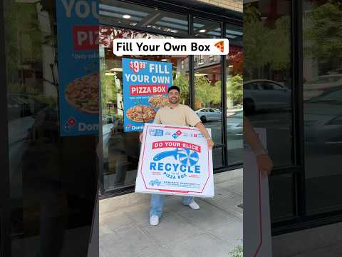 Domino’s has fill your own pizza box so I made a massive box 🍕