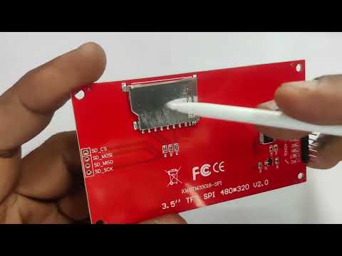 3.5" TFT Color TOUCH Display-DRIVER ILI9488 for NodeMcu ESP32