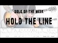 Solo Of The Week 21 Toto Hold The Line Tab