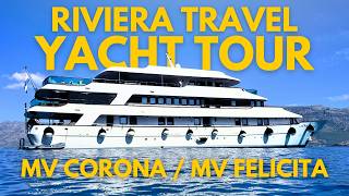 What a Small Cruise Ship REALLY Looks Like! MV Corona (Now MV Felicita) Riviera Travel Yacht Tour
