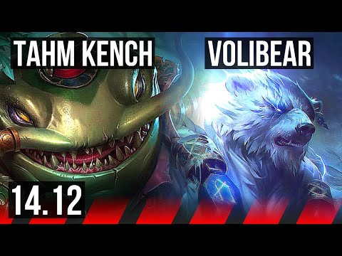 TAHM KENCH vs VOLIBEAR (TOP) | Rank 9 Tahm, 800+ games, Dominating | EUW Grandmaster | 14.12