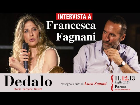 Luca Sommi interviews Francesca Fagnani as part of the Dedalo series.