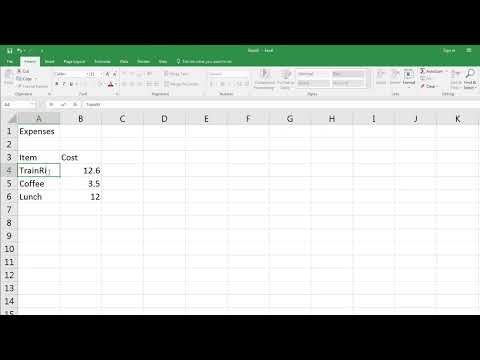Data Entry, Data Types, Editing and Deleting - Week 1 | ExcelForBeginners -W1V4