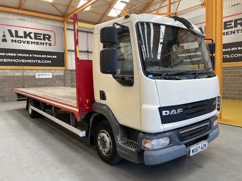 New In Stocklist For Sale: DAF LF45 160, 10 TONNE 4X2 FLATBED – 2007 – MX57 AZN