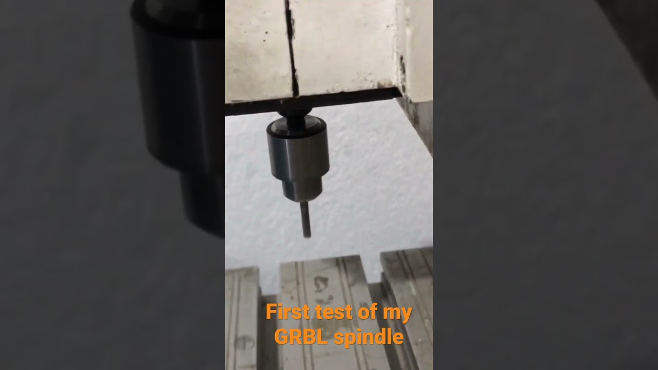 First test of #arduino #grbl spindle ##cnc