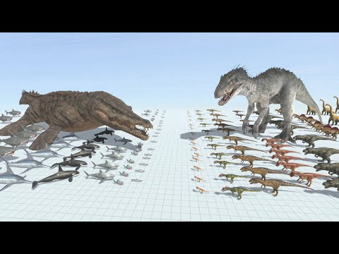 Can Indominus Rex and Mosasaurus Control a Dinosaurs vs Aquatics Battle?