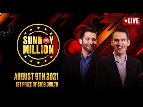 $109 SUNDAY MILLION, $1M GTD – 2-DAY EVENT! ♠️ Hartigan, Stapes & Benger ♠️ PokerStars