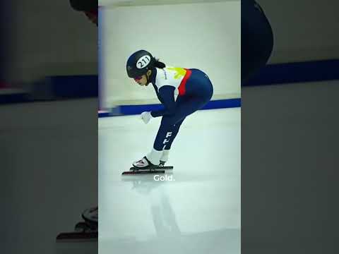The Filipina who learned to skate in a mall, then won gold on ice