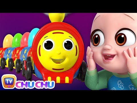 Farm Animals Song with Chu Chu Toy Train - Animal Sounds Song - ChuChuTV Peek & Play Surprise Eggs