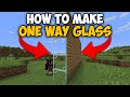 How To Get One Way Glass In Minecraft Minecraft One Way Glass