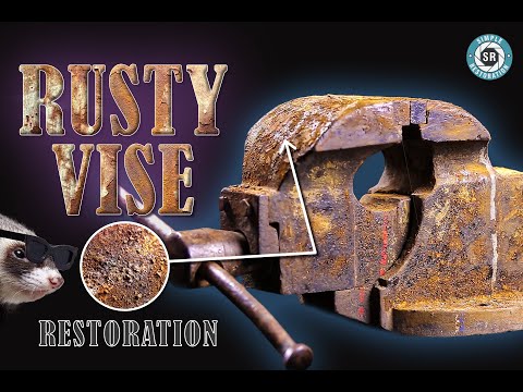 AMAZING REPAIR of the OLD RUSTY VISE for our workshop / SIMPLE RESTORATION
