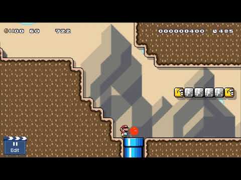 New Super Mario Maker 6.2 - Creating level - Dusty Desert (FaQ in desc.)
