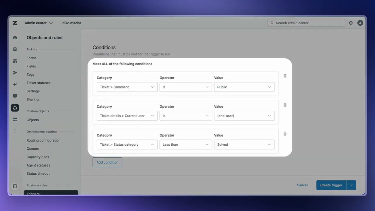 How to Set Up a Custom Zendesk Webhook Trigger