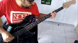 Fat lipe bass cover (JB&#39;N&#39;PICK) - Spineless and scarlet red ( Descendents )
