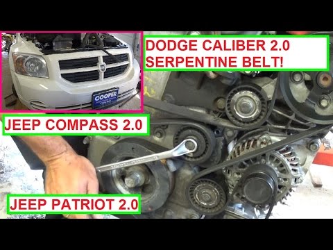 Dodge Caliber Serpentine Belt Replacement and Diagram 2.0. Jeep Patriot Jeep Compass 2.0