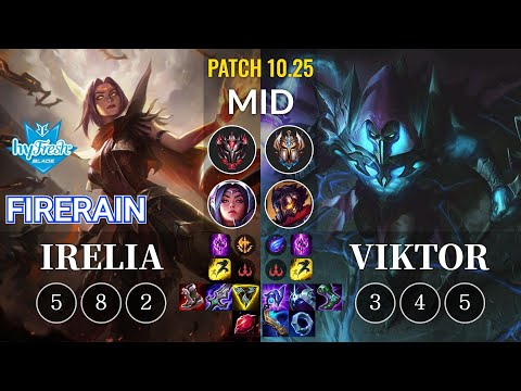 hyF FireRain Irelia vs Viktor Mid - KR Patch 10.25