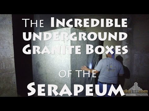 The Serapeum in Egypt - ancient advanced technology - massive underground granite boxes