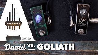 Video thumbnail for "David vs Goliath" Boost Pedal Challenge - Tone City All Spark vs Xotic EP Booster by Andertons Music Co