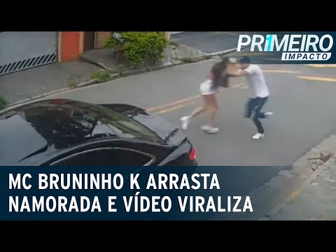Câmeras flagram MC Bruninho K arrastando namorada | Primeiro Impacto (29/12/20)
