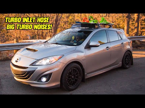 Turbo Inlet Hose Install on Mazdaspeed3, Turbo Noises!