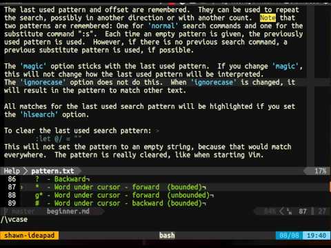 Vim Training Class 1 - Basic motions and commands
