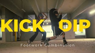 Kick Dip Footwork Combo | Crazy Legs | Pivot | Dips