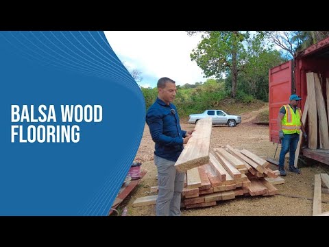 Balsa wood flooring