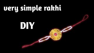 Making of rakhi at home || simple