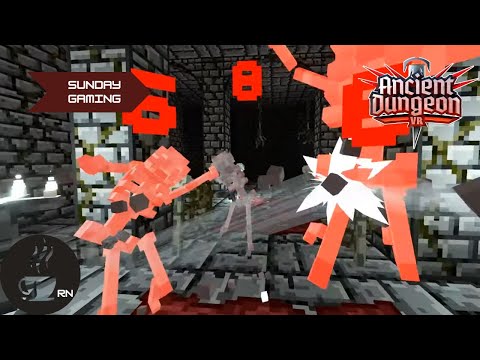 RNiverse - Fighting in a Minecraft Dungeon Crawler - Ancient Dungeon VR Ep 1