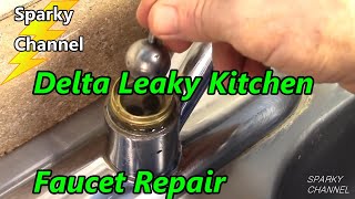 Delta Kitchen Faucet Leak Repair (Single Handle)