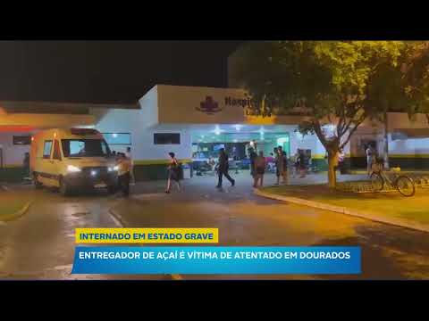 Entregador de açaí é baleado com três tiros na saída de Maracaju