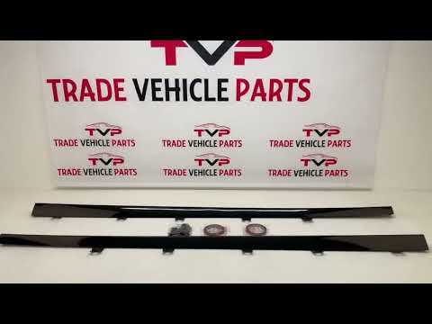 Fits VW Golf MK7 MK7.5 R GTD GTI TSI TDI 2013-2020 Side Skirts Extension Blades Gloss Black video